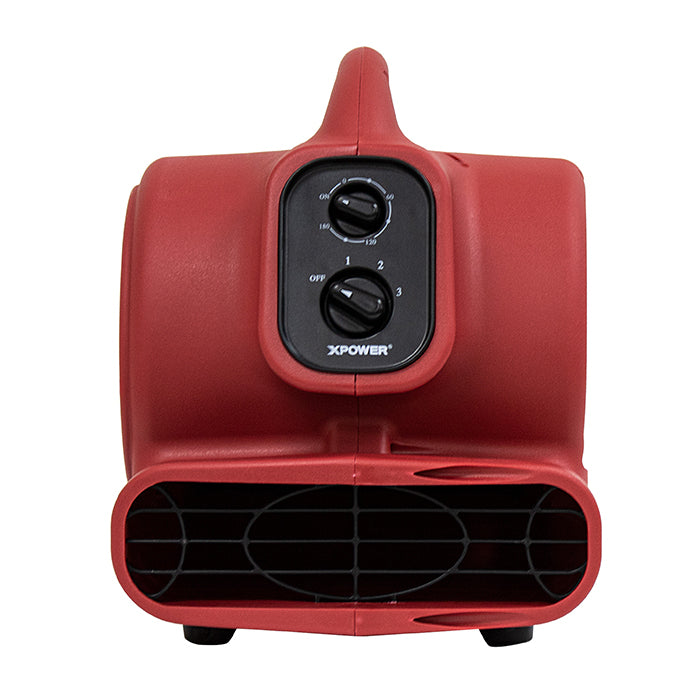 XPOWER P-230AT Mighty Mini Air Mover, 1/4 HP, 925 CFM, Red