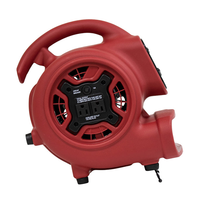 XPOWER P-230AT Mighty Mini Air Mover, 1/4 HP, 925 CFM, Red