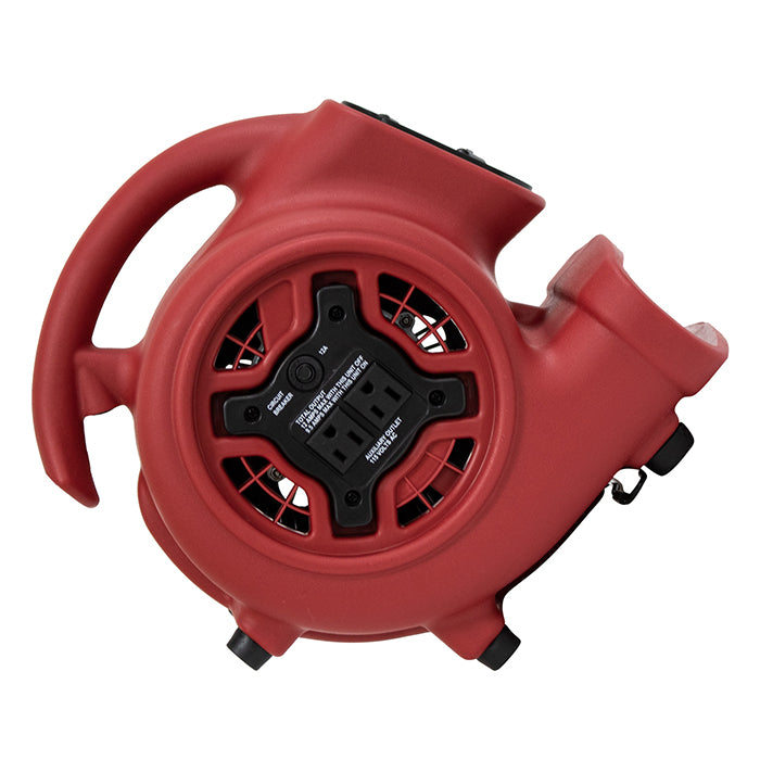 XPOWER P-230AT Mighty Mini Air Mover, 1/4 HP, 925 CFM, Red