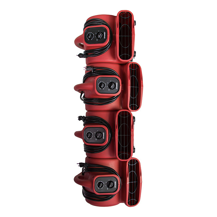 XPOWER P-230AT Mighty Mini Air Mover, 1/4 HP, 925 CFM, Red