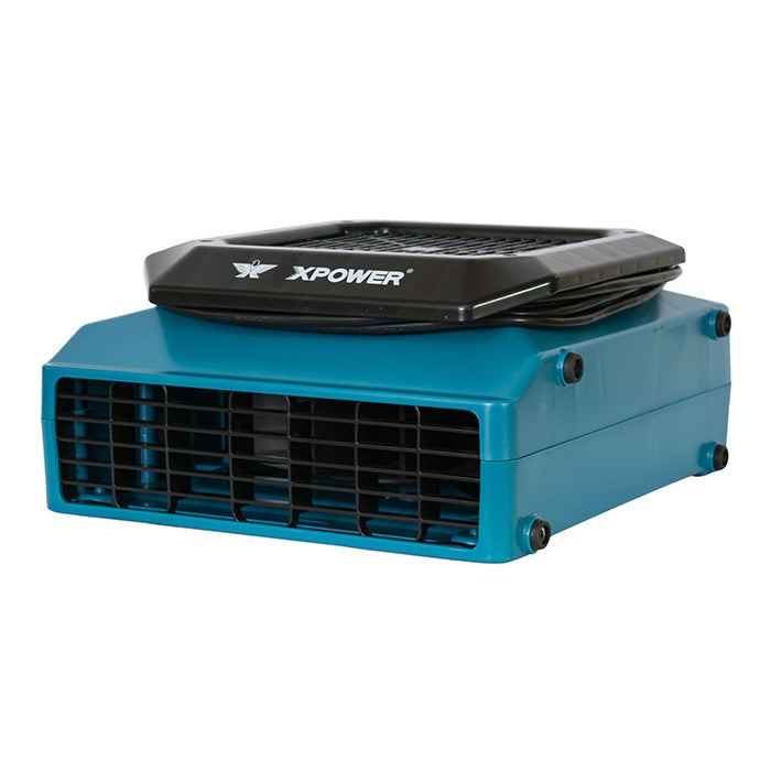 XPOWER XL-760AM Professional Low Profile Air Mover With Integrated Meter, 1/3 HP, 1150 CFM