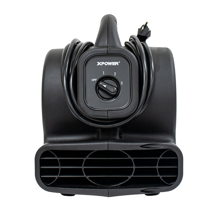 XPOWER P-80A Mighty Mini Air Mover, 600 CFM, Black