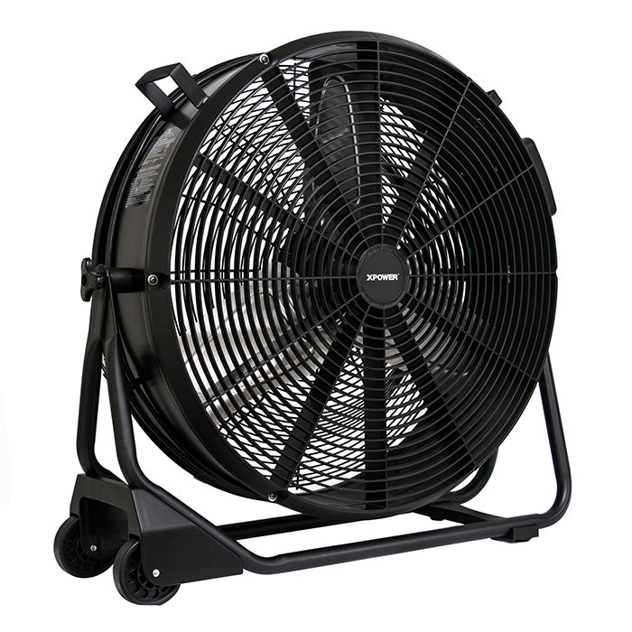 XPOWER FD-630D High Velocity Drum Fan, 24 Inch