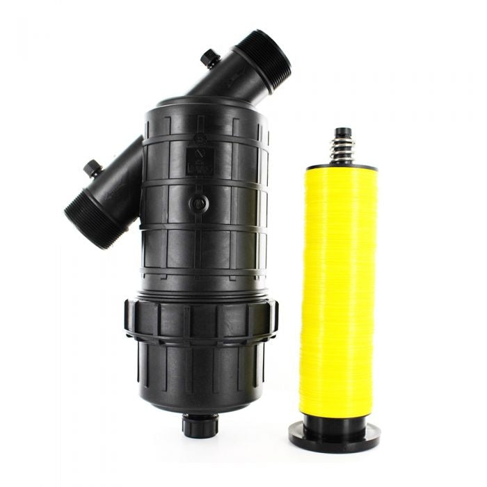 DIG 2 Inch MPT Inline Filter with Disc Elements, 80 Mesh