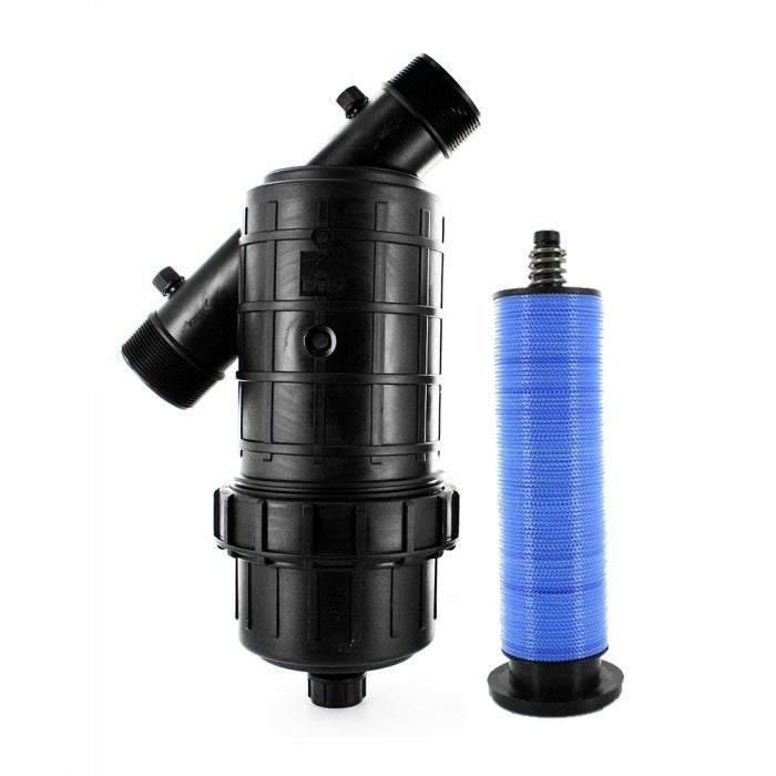 DIG 2 Inch MPT Inline Filter with Disc Elements, 40 Mesh