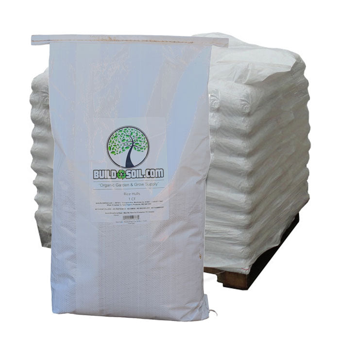 BuildASoil Par Boil Rice Hulls, 50 lb. - Pallet of 16