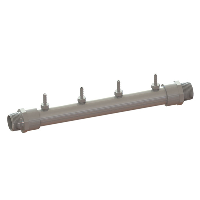 Agrowtek PBX 4-Port Chemical Injection 1" NPT Manifold