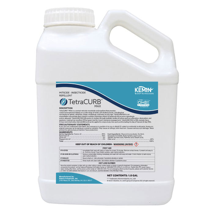 Kemin TetraCURB Max Miticide, Insecticide & Repellent, 1 Gallon