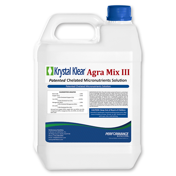 Performance Nutrition Krystal Klear Agra Mix III, 2.5 Gallon