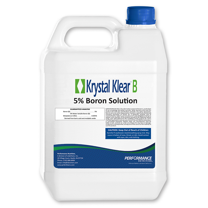 Performance Nutrition Krystal Klear Boron (5% Boron), 2.5 Gallon