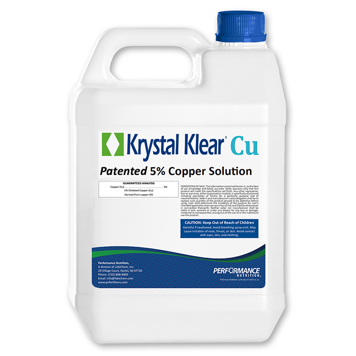Performance Nutrition Krystal Klear Copper (5% Copper), 2.5 Gallon
