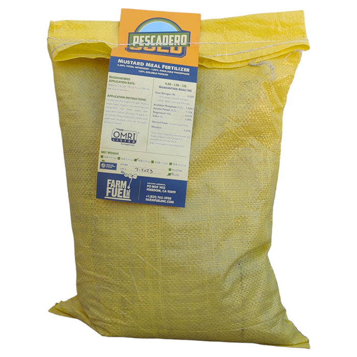 Pescadero Gold Mustard Milled Seed Meal 4.5-1.5-1.15