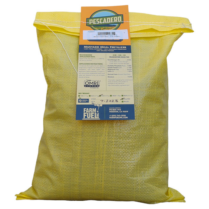 Pescadero Gold Mustard Pellet Seed Meal 4.5-1.5-1.15