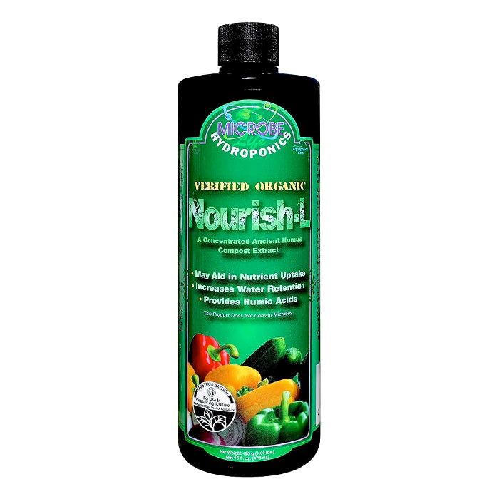 Microbe Life Hydroponics Nourish-L Liquid Certified Organic, 16 oz.