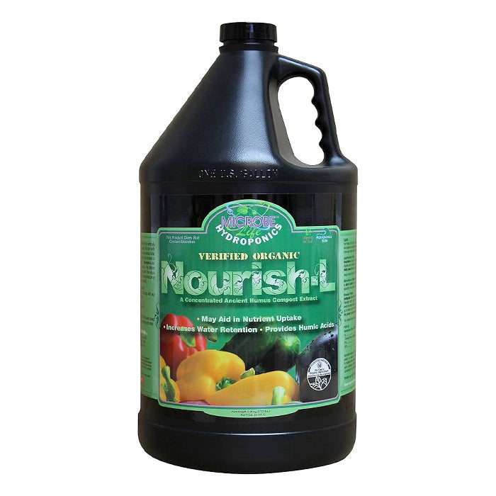 Microbe Life Hydroponics Nourish-L Liquid Certified Organic, 1 Gallon