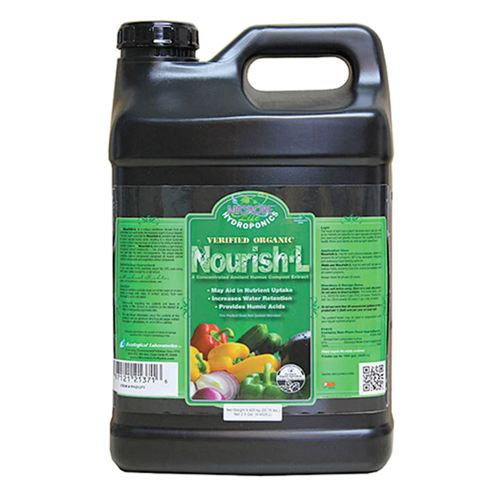 Microbe Life Hydroponics Nourish-L Liquid Certified Organic, 2.5 gal.