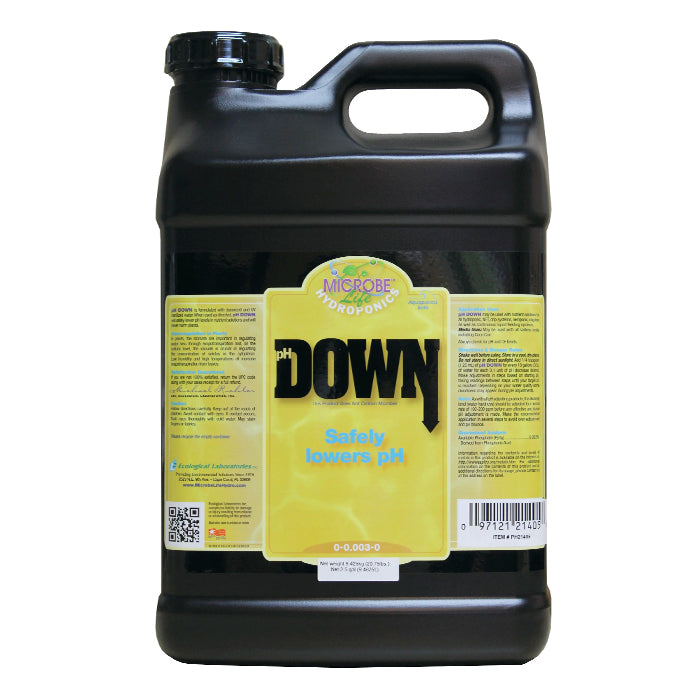 Microbe Life Hydroponics pH DOWN, 2.5 Gallon