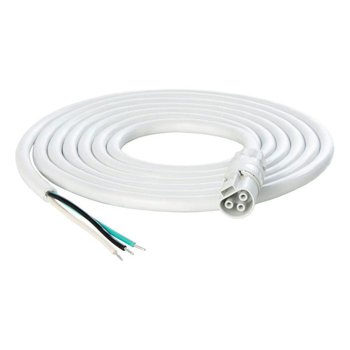 PHOTOBIO X White AC Power Cable Harness - 16AWG With Leads, 10 ft.