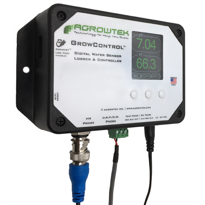 Agrowtek GrowControl MPX AgrowDose Mini pH Dosing System With Dual Peristaltic Pumps & Temperature, pH, ORP Sensors