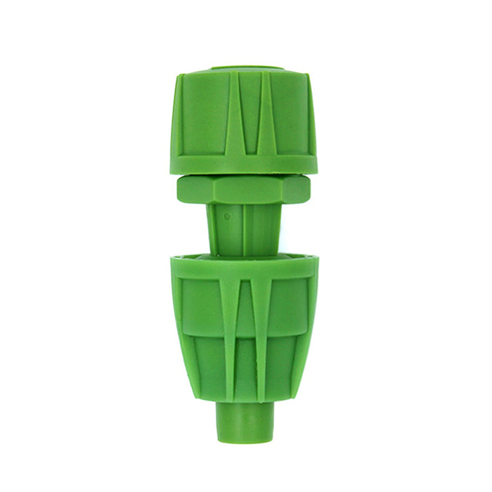 FloraFlex Micro Drip 16-17mm Pipe Fitting, 3/4 Inch Male Adaptor with Cap Combo, Pack of 12