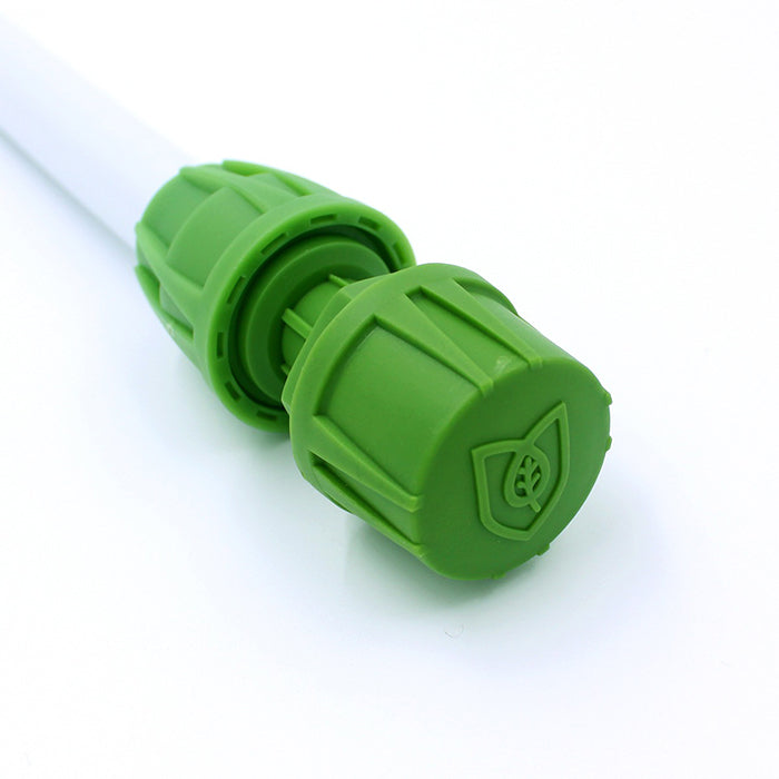 FloraFlex Micro Drip 16-17mm Pipe Fitting, 3/4 Inch Male Adaptor with Cap Combo, Pack of 12