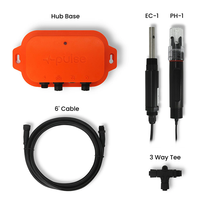 Pulse Hub Reservoir Monitor Starter Kit With pH-1 & EC-1 Sensors