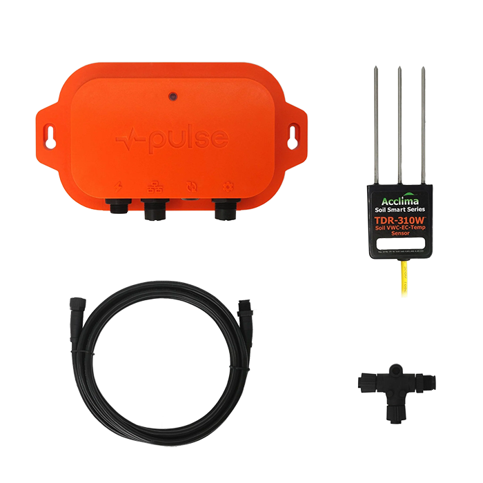 Pulse Hub Environmental & Soil Monitor Starter Kit With VWC-1 Soil Moisture, EC & Temp Sensor