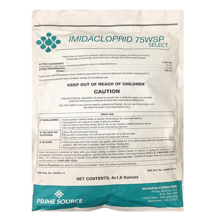 Prime Source Imidacloprid 75WSP Select Insecticide, 6.4 Ounces