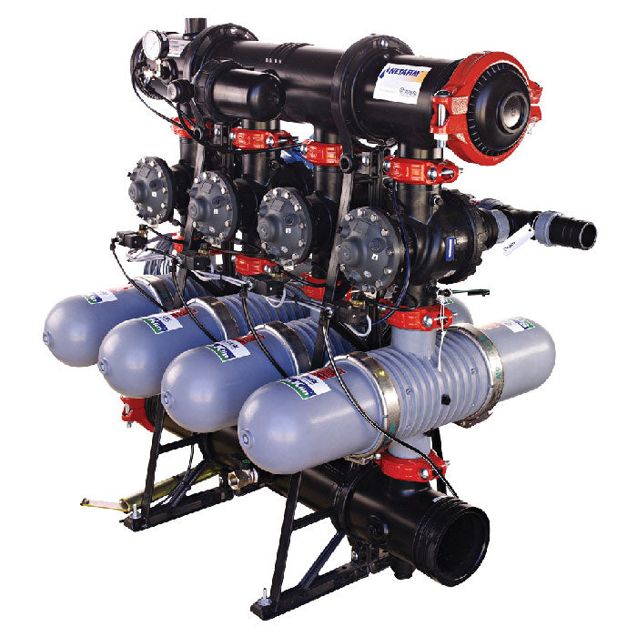 Netafim LP Disc-Kleen Filter Battery, 2 Inch, 2 Filters - 120 Mesh AC Solenoid (26LP2PP2120AC)