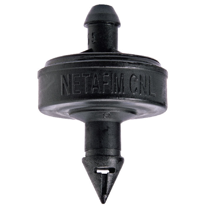 Netafim Self Piercing Pressure Compensating Emitters with Internal Check Valve, Black, 1.0 GPH - Pack of 250