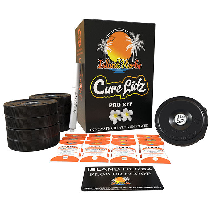 Island Herbz Canna Cure Pro Kit, 12 Lids