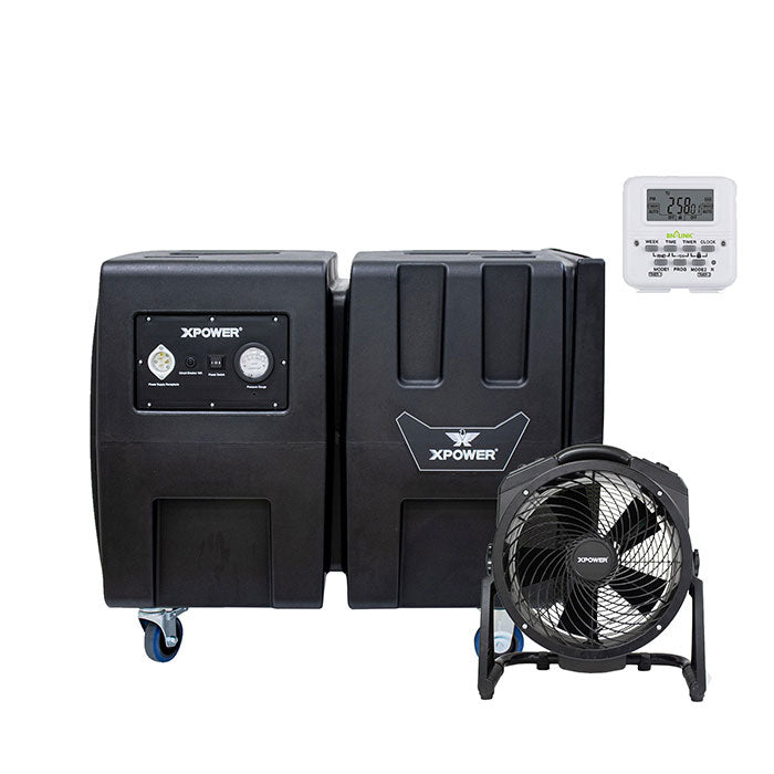 XPOWER Everest PLUS Programmable Sanitizing System, 2000 CFM HEPA Air Purifier + Ozone Generator + Digital Timer
