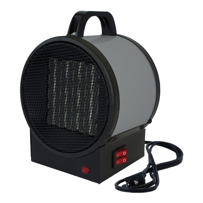King Electric PUH Portable Ceramic Heater with Stat Gray, 750/1500 Watt - 120 Volt