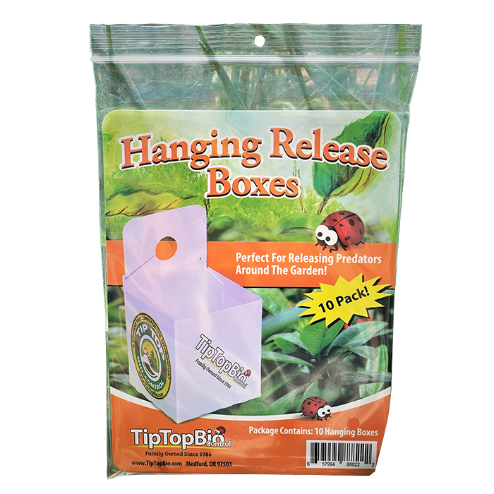 Tip Top Bio-Control Beneficial Insect Hanging Release Boxes, Box of 1,000 - 100 Packs of 10