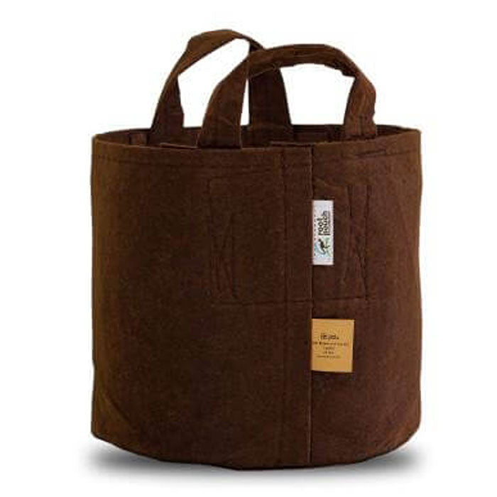 Root Pouch Brown Multi-Use Heavy-Weight Fabric Pot with Handles, 15 Gallon