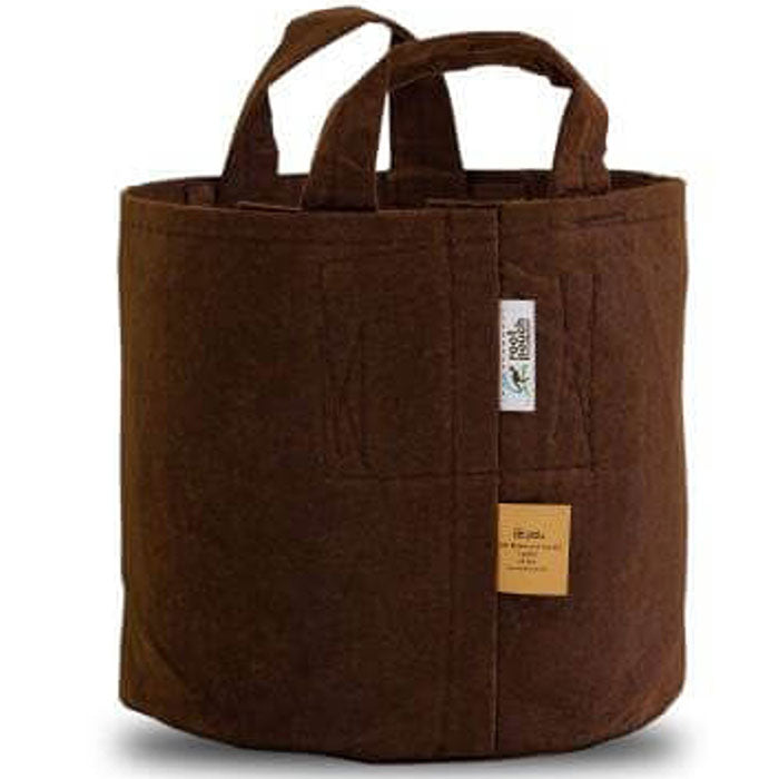 Root Pouch Brown Multi-Use Heavy-Weight Fabric Pot with Handles, 35 Gallon