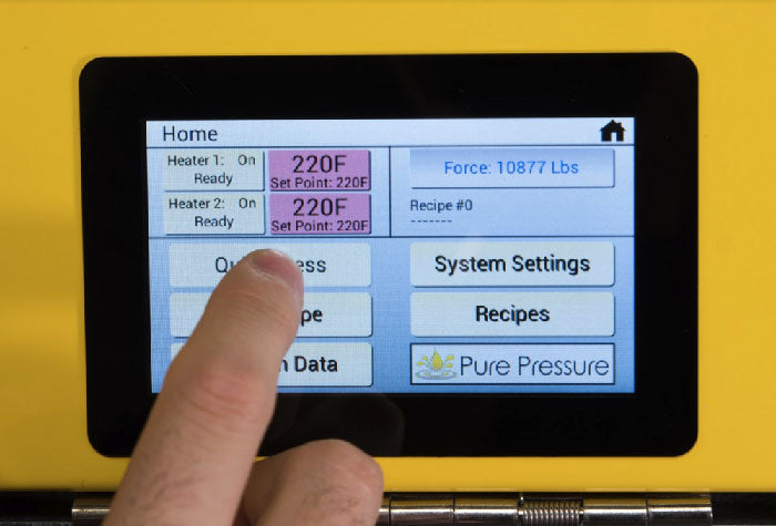 PurePressure Longs Peak 8 Ton Pneumatic Rosin Press - 10" x 3"