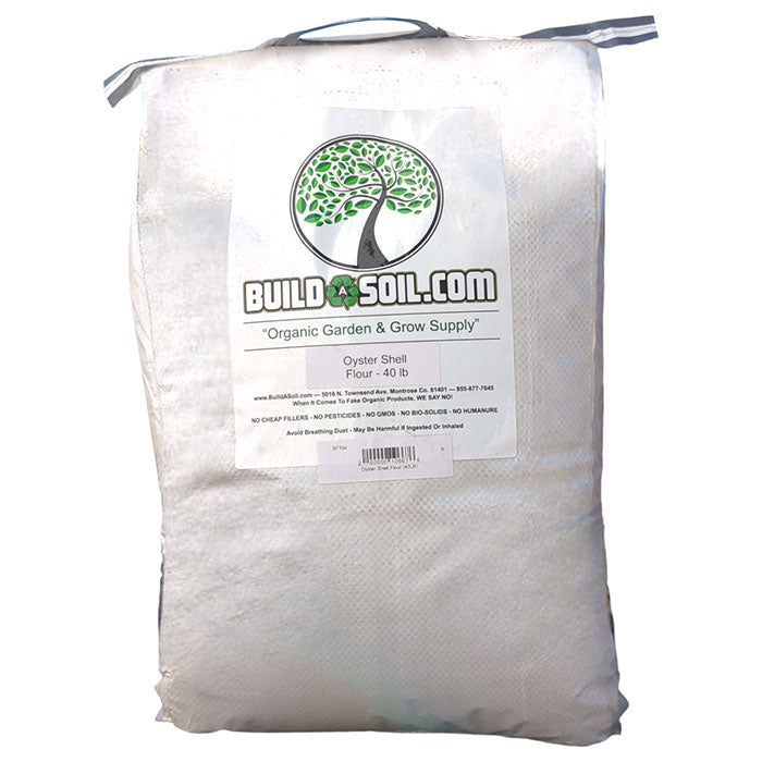 BuildASoil Oyster Shell Flour, 40 lb.