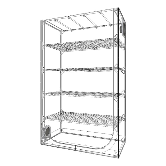 Secret Jardin Dark Propagator 120 V4.0 - 4' x 2' x 6.5' Grow Trent