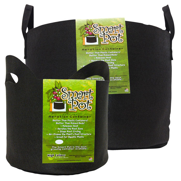 Smart Pot Fabric Pots with Handles, Black