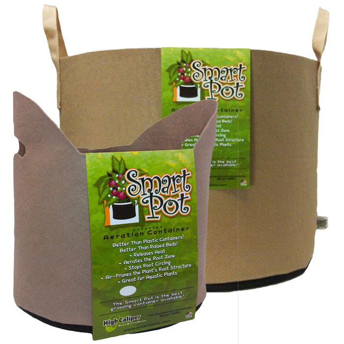 Smart Pot Fabric Pots with Handles, Tan