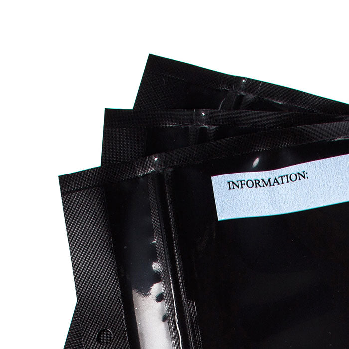 Shield N Seal 1700 Pre-cut Vacuum Seal Bags with Zipper, Black, 5 in. x 8 in., Pack of 50