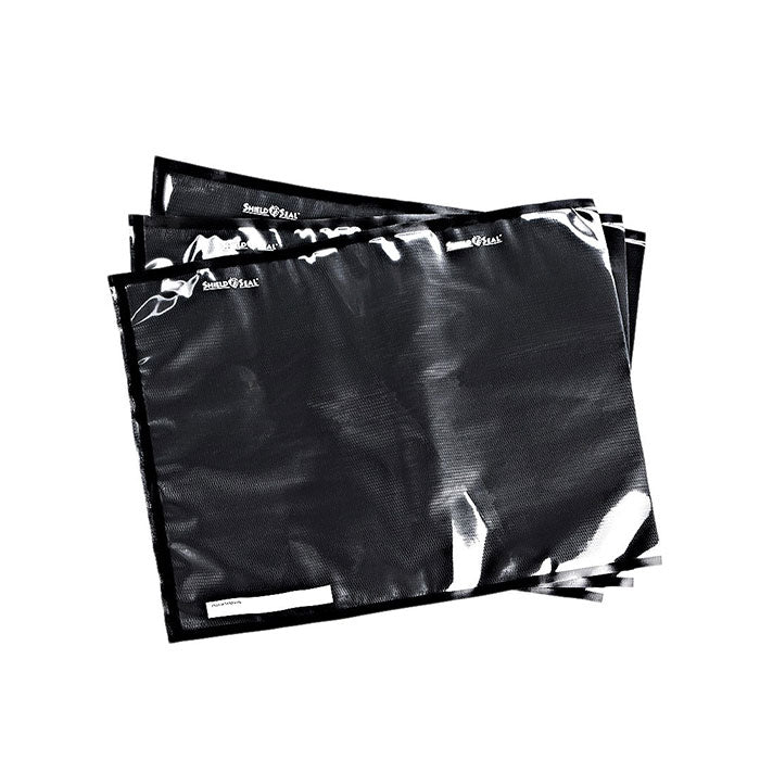 Shield N Seal 500 Pre-cut Vacuum Seal Bags, Clear and Black, 15 in. x 20 in., Pack of 50