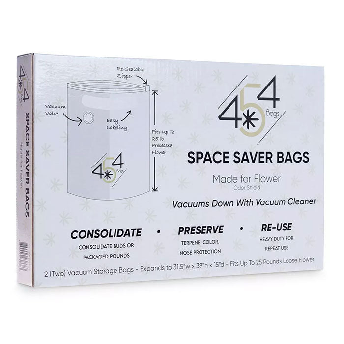 454 Bags Space Saver Bags, 31.5 Inch x 39 Inch x 15 Inch, White - Pack of 2