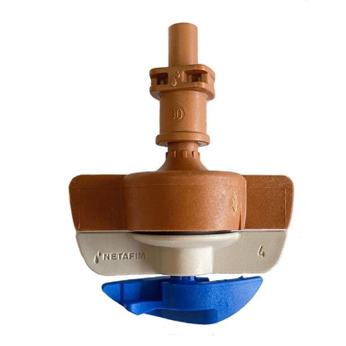 Netafim SpinNet Sprinkler Head, Brown Body, Brown Mist Control, Blue Spinner, 23.4 GPH - Pack of 25 (0355160090B-B)