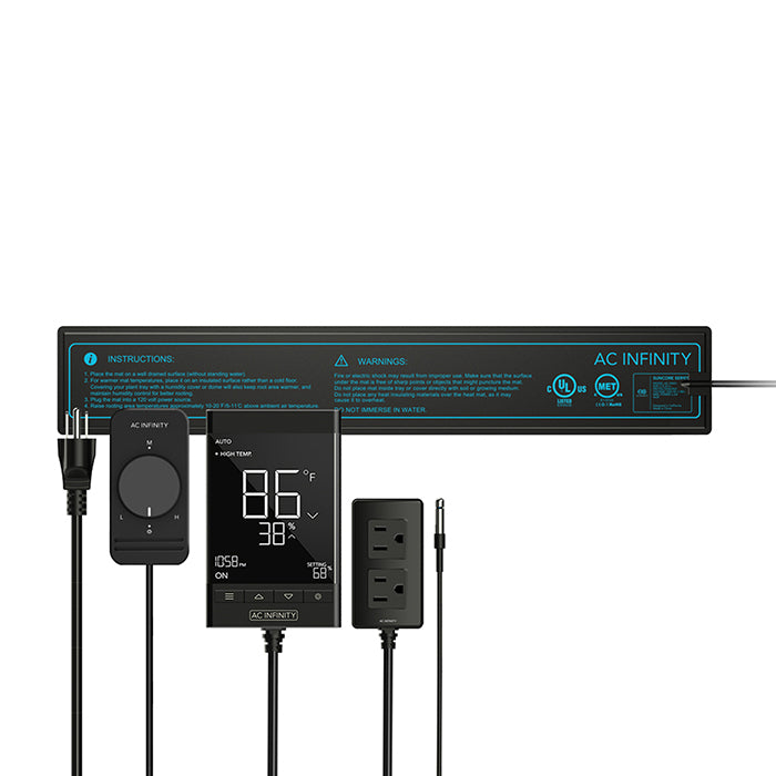 AC Infinity SUNCORE T Seedling Heat Mat with Digital Thermostat & Controller