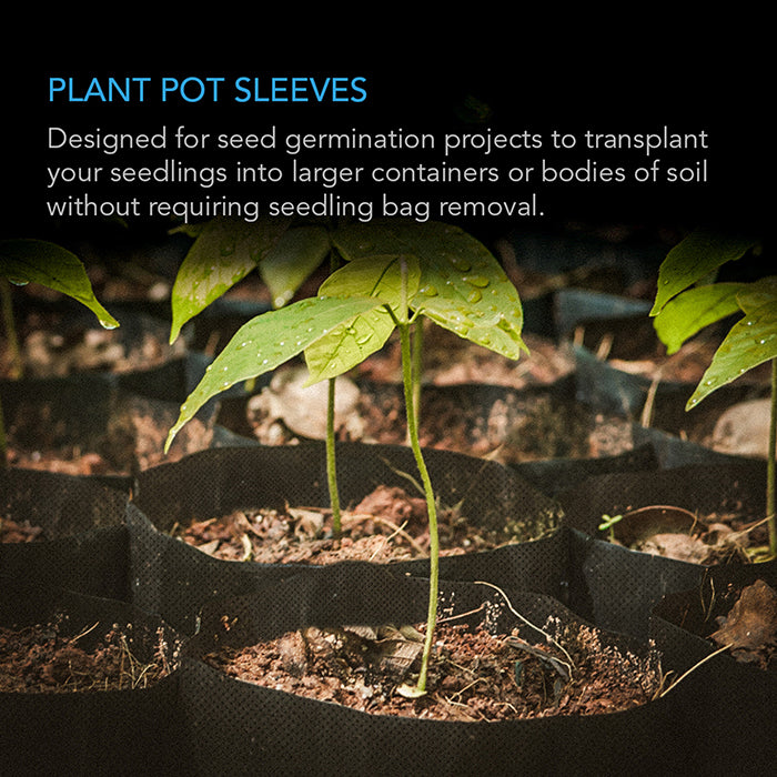 AC Infinity Nursery Bags Non-Woven Fabric Growing Pouch, 1 Gallon, Pack of 50