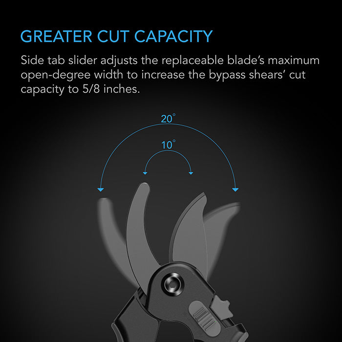 AC Infinity Stainless Steel Pruning Shear, 8" Bypass Blades