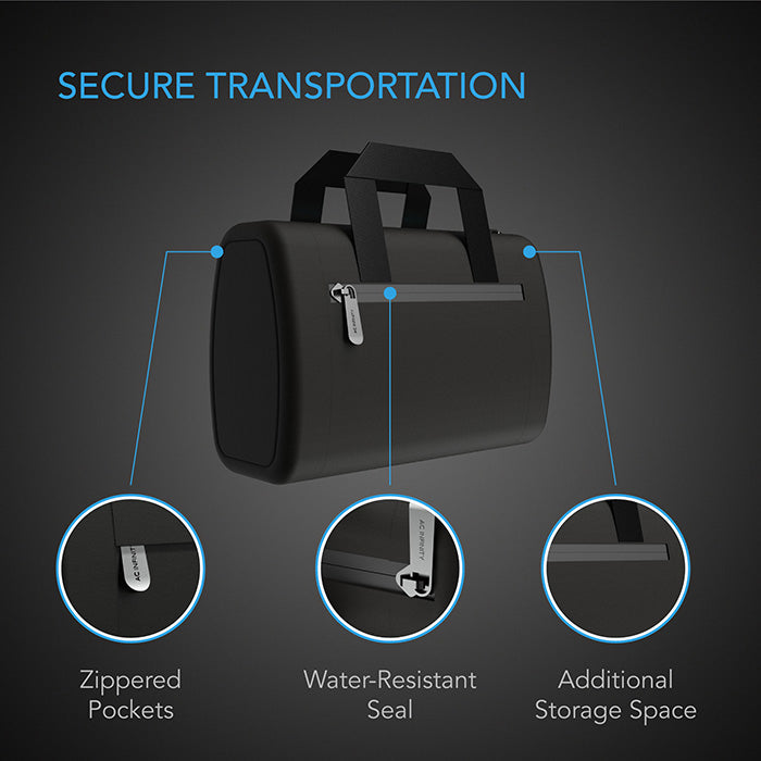 AC Infinity Smell Proof Hand Bag, Black