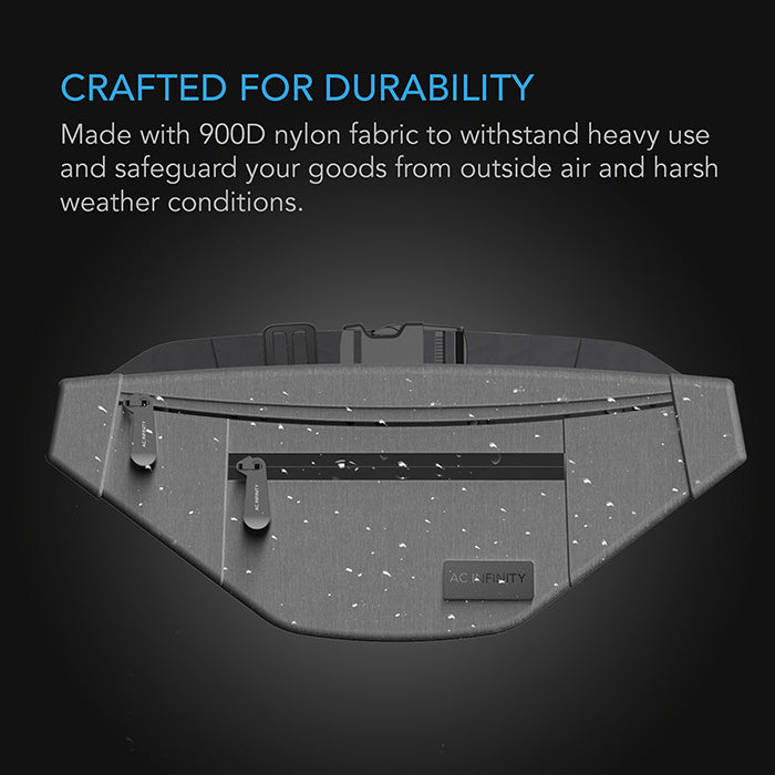 AC Infinity Smell Proof Belt Bag, Gray